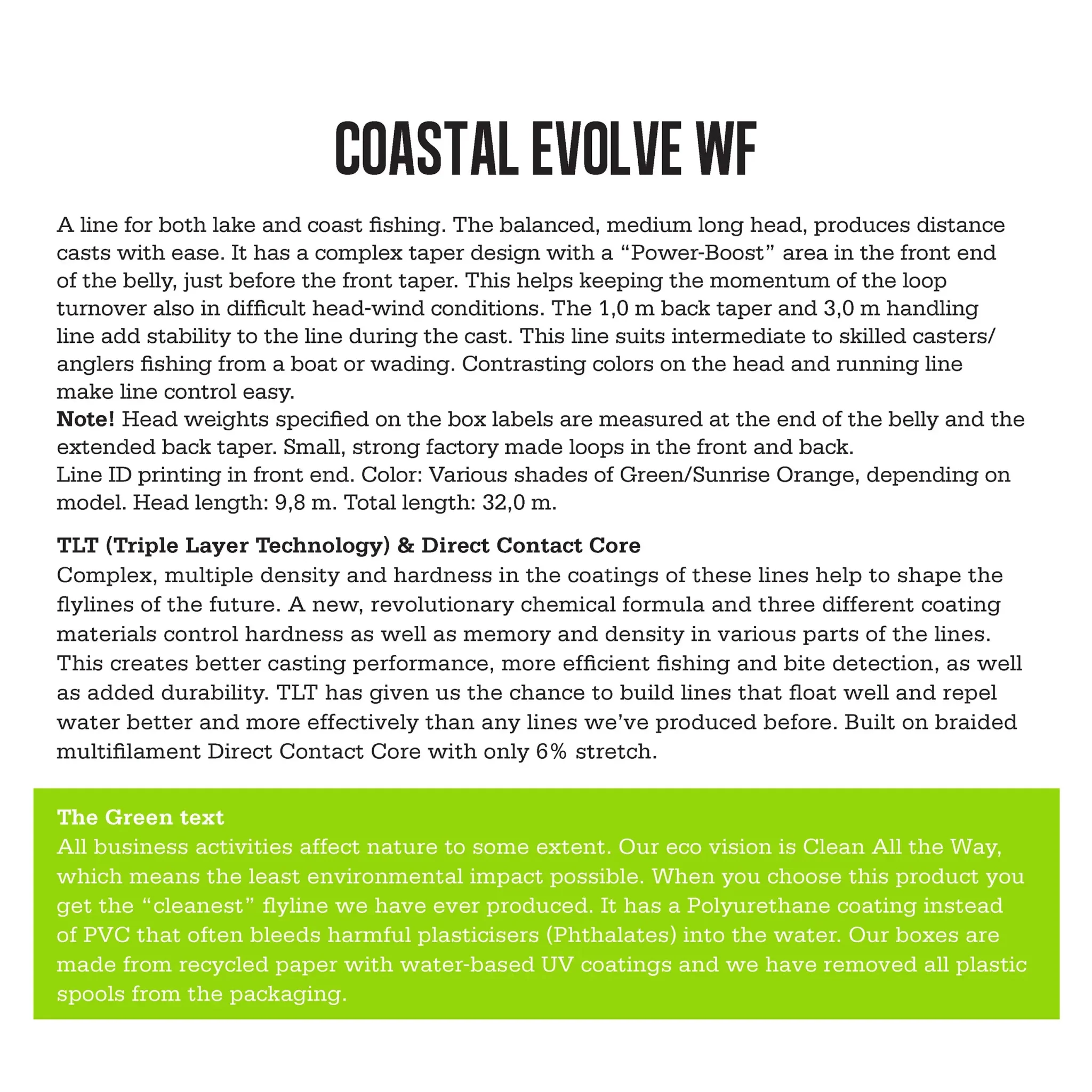 Coastal Evolve Float Fly Line - Image 2