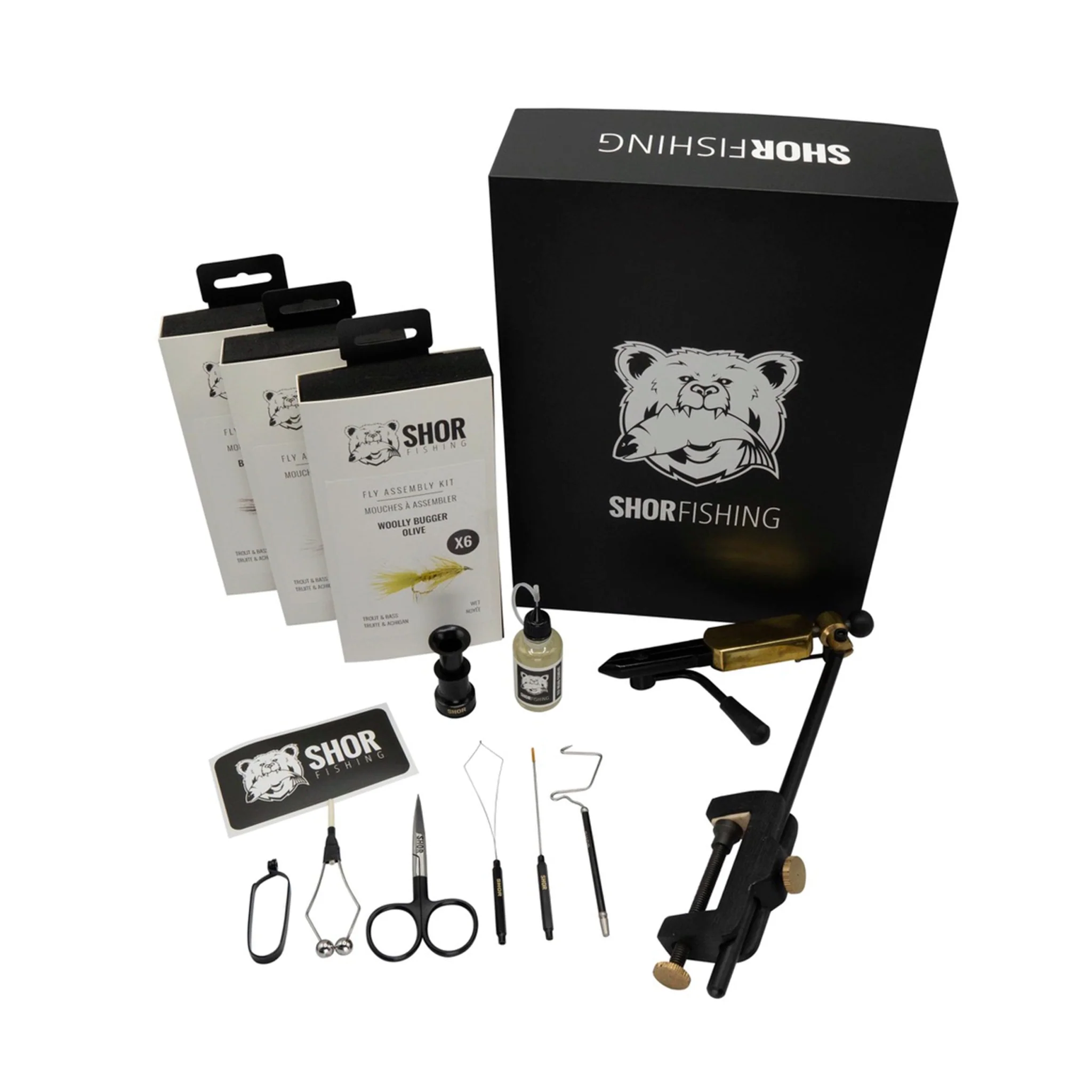 Fly Tying Kit Gold Striped Bass