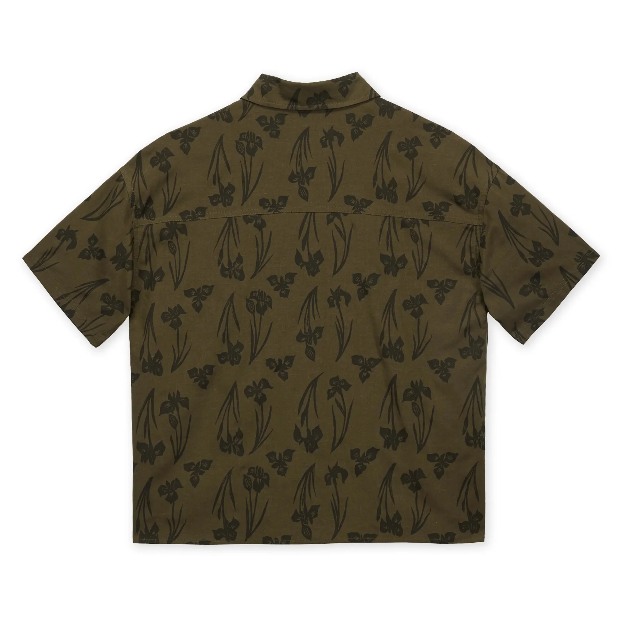 W's Oversized Yellow Iris Short Sleeve Shirt - Image 3