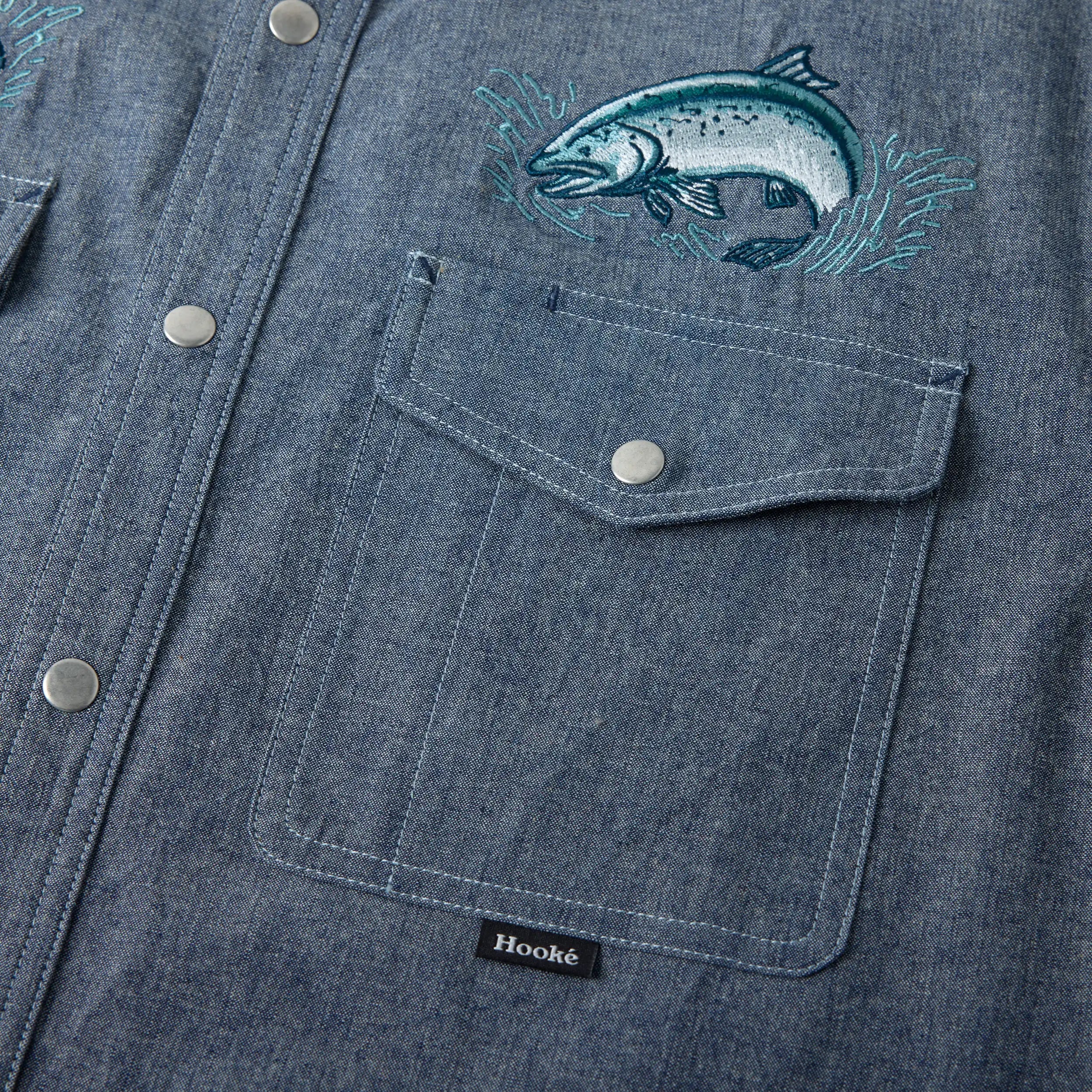 M's Wild Salmon Short Sleeve Shirt - Image 4
